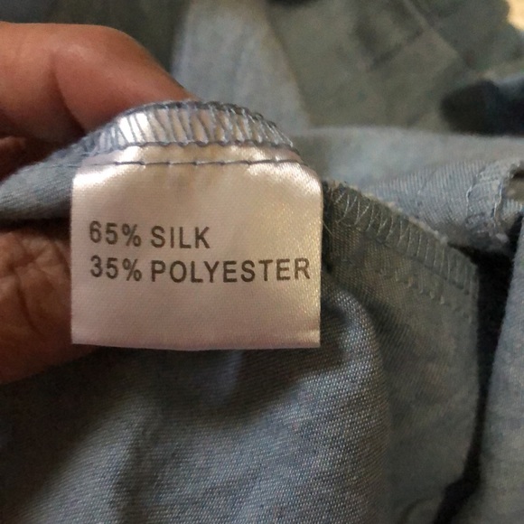 TODAY ONLY: GIRLS MOSCHINO KNEE HIGH WHITE AND DENIM DRESS WITH SIDE POCKETS - Picture 7 of 8